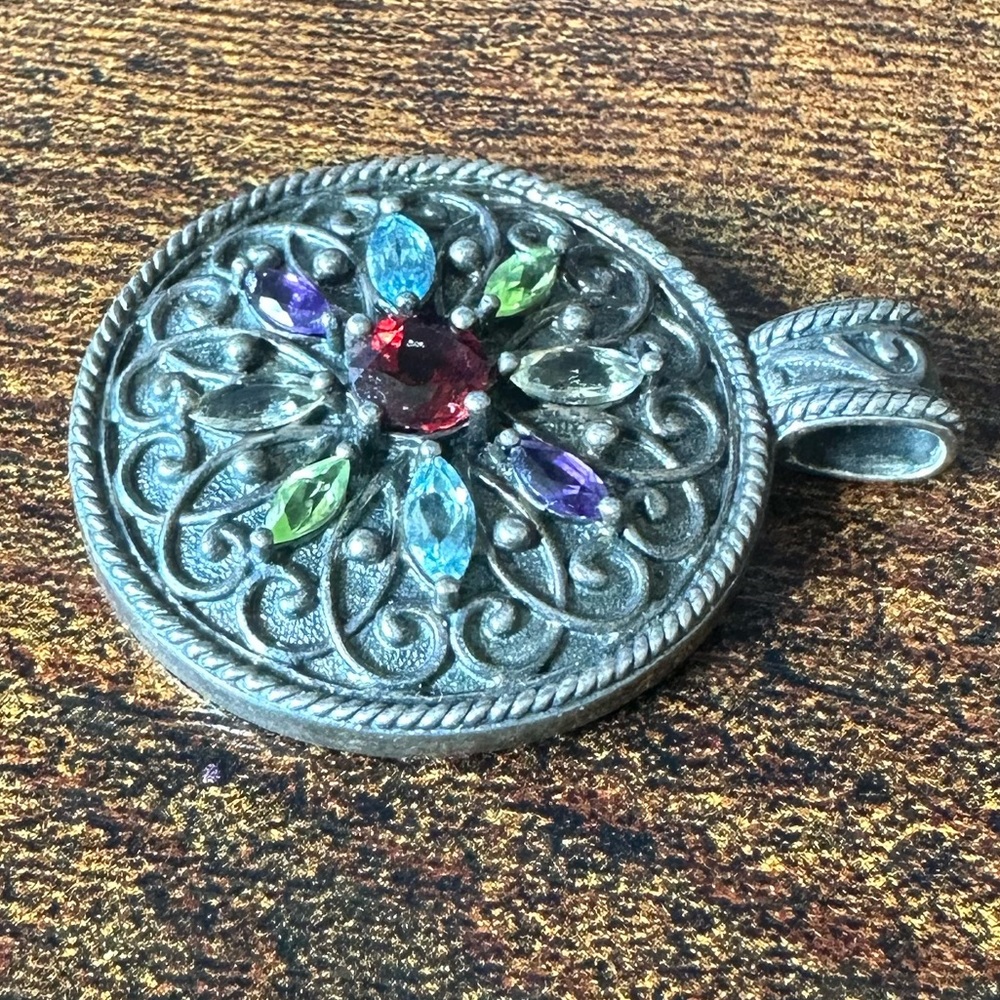 Ross-Simons Round Multi-Gemstone Sterling Silver … - image 7